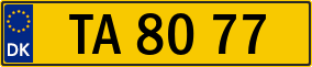 Trailer License Plate